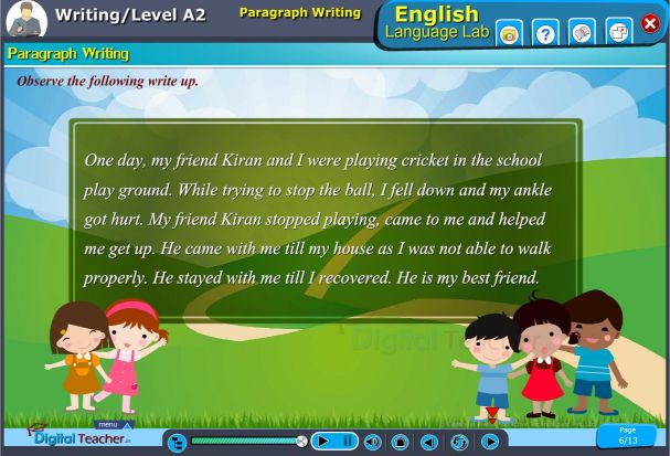Paragraph writing observation activity will helps students to write a short paragraph describing a person