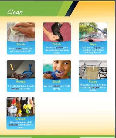 Different types of cleaning and meaning with examples