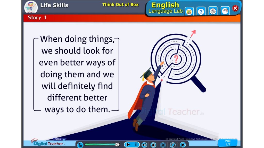 Life skills: Think Out Of Box | Digital Teacher English Language Lab