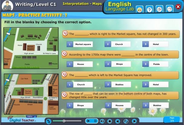 In this picture shows interpretation maps practice activity