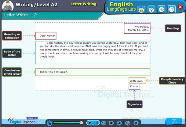 Letter writing rules and format when writing formal letters