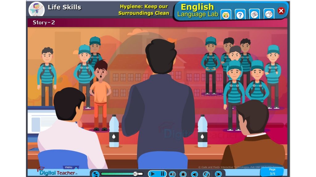 Life skills: Hygiene-Keep Our Surroundings Clean | Digital Teacher English Digital Language Lab