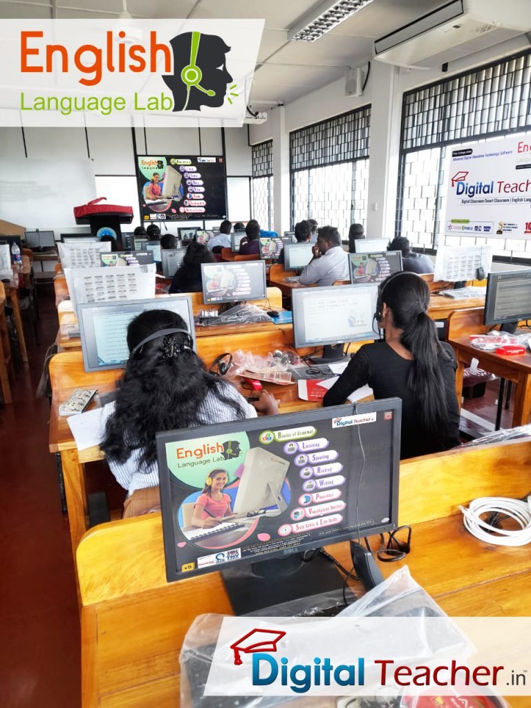 Language lab Software screens in School