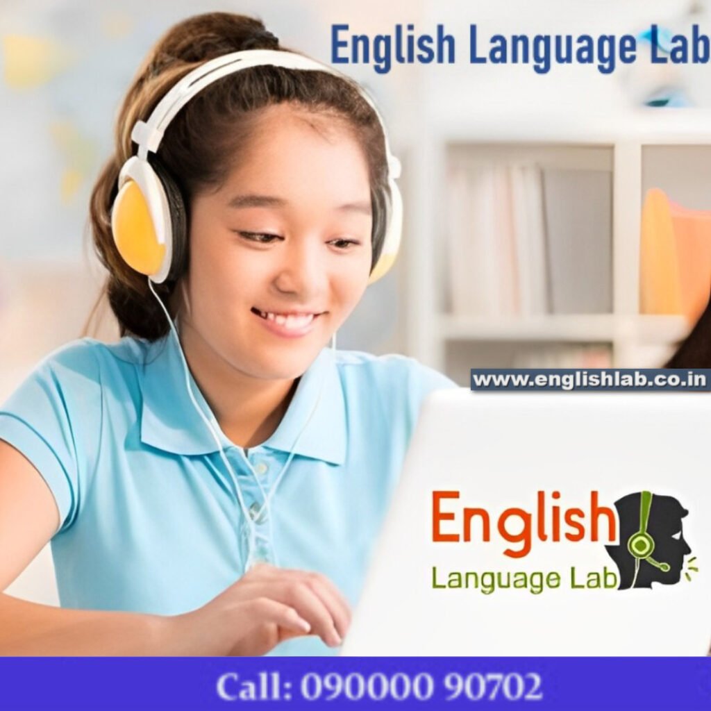 Student in English Language Lab