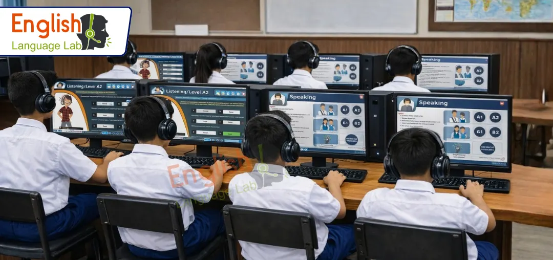 For rural students aspiring to enter IITs, medical colleges, civil services or multinational careers communication skills are no longer optional they are essential. Why this English Language Lab Software is Important in Schools: