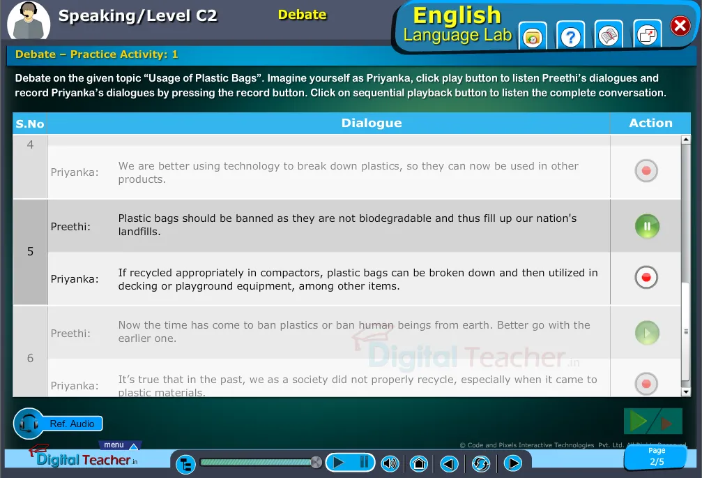 Speaking Software Screens Infographics - English Language Lab